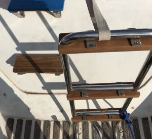 restauración peldaños escalera