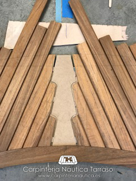 FABRICACION DE CUBIERTA DE TECA – Carpintería Náutica Tarraso