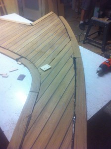 fabricación cubierta de teca